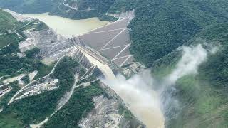 An aerial view of the mighty Hidroituango hydroelectric dam on Colombias Cauca river [upl. by Lissner]