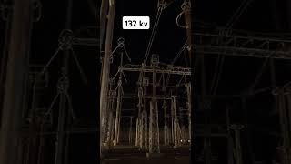 Electrical arch 132 KV transmission line connecting to load line [upl. by Alford]