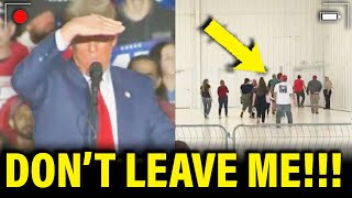 Trump Notices EVERYONE IS LEAVING His Disaster Rally [upl. by Ellsworth747]