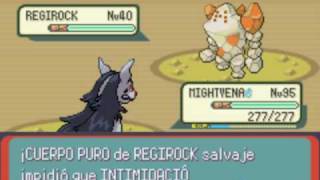 Atrapando a Regirock Pokemon Esmeralda sin master ball [upl. by Brig]