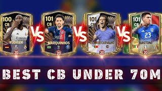 97 Bastoni vs 97 Carvalho vs 97 Marquinhos vs 96 Rudiger review fc mobile [upl. by Richman]