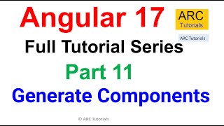 Angular 17 Tutorial 11  Generate Components  Angular 17 Tutorial For Beginners [upl. by Attenal]