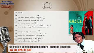 🎙 Che Vuole Questa Musica Stasera  Peppino Gagliardi Vocal Backing Track with chords and lyrics [upl. by Ailel]