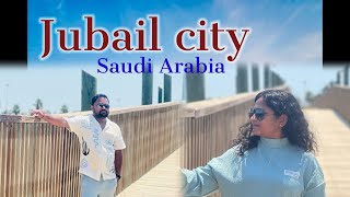 Boat ride in Jubail  Dareen hill viewpoint  Telugu Vlogs in Saudi Arabia  4K Video [upl. by Ahsinej]