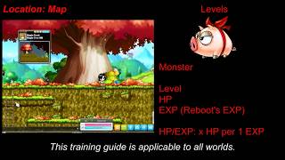 MapleStory Training Guide 1250 with Alternatives GMS 2018 [upl. by Eseerehs532]