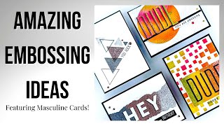 Use Heat Embossing for More 3 Techniques You NEED to Try cardmaking [upl. by Hughmanick]