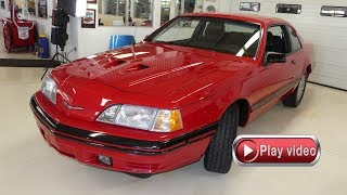 1987 Ford Thunderbird Turbo Coupe For Sale  Walk Around [upl. by Arihay]