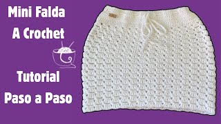 Crochet Tutorial Perla Mini Falda A CrochetTodas Las Tallasmcknitscreations [upl. by Kallista]