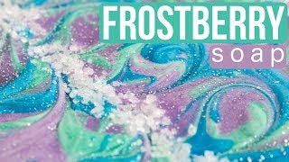 Frostberry Custom Soap with Menthol Crystals  Royalty Soaps [upl. by Karlyn]