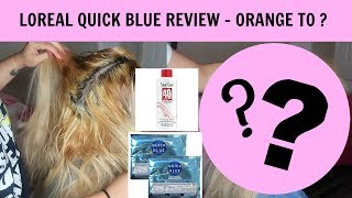 HOW TO FIX ORANGE PATCH SPOTS WHEN TRYING TO GO BLONDE WITH LOREAL QUICK BLUE  BELINDA ALMA [upl. by Ardnaeed]