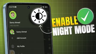 How To Enable Night Mode In Telegram Chat On Android  Turn On Telegram Dark Mode on Android [upl. by Erasaec]