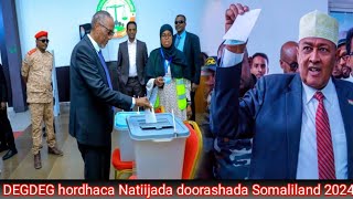 DEGDEG hordhaca Natiijada doorashada Somaliland 2024Faysal Cali Cabdiraxmaan CiroMuuse [upl. by Odrick]