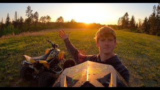 FIRST TRAIL RIDE ON THE DS CanAm Ds 450 [upl. by Cirdet430]