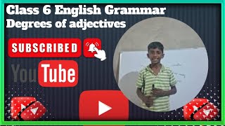 Class 6  English grammar  Chapter 10  Comparison of adjectives  Degrees of adjectives [upl. by Haimorej250]