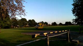 Lincolnshire amp Nottinghamshire Air Ambulance taking off [upl. by Gordie]