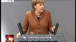 Merkel condena chumbo do PEC pelo Parlamento [upl. by Attenov943]