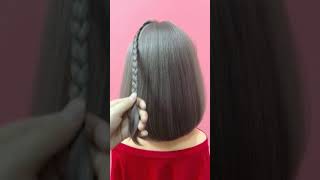 back to school hairstyles  easy hairstyleBeautiful and simple hairstyle for short hair [upl. by Heiskell]