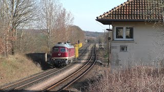 132 3344 mit Holzzug Bad Salzungen  Eisenach  Erfurt [upl. by Culhert131]