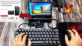 ₹2000 lowend chipest gaming PC i3 16gb ram graphic mini PC free fire PeakDo gaming console wireless [upl. by Nikral502]