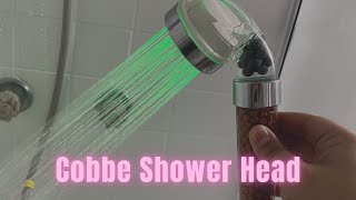 Cobbe Handheld Shower Head Review  High Pressure Filter Filtration Shower Heads Water Saving Spray [upl. by Enieledam]