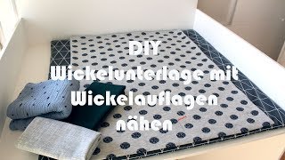 DIY Wickelunterlage mit wechselbarer Wickelauflage für den Wickeltisch nähen [upl. by Belford]