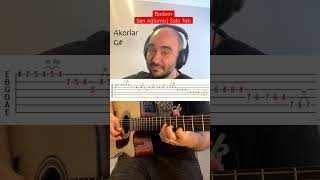 Mükemmel Solo  Badem  Sen Ağlama Solo Tab shorts [upl. by Alphonse407]