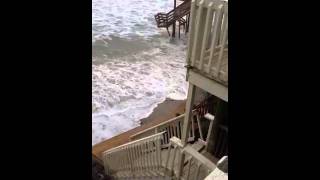 North Topsail Beach storm damage [upl. by Otsugua77]