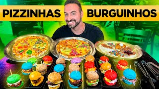 DOIS RODÍZIOS ao mesmo tempo PIZZA amp BURGER [upl. by Elga]