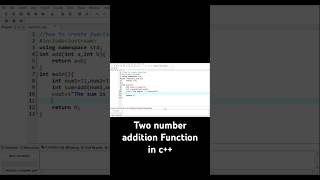 How to create Function in C cprogram [upl. by Woolcott]