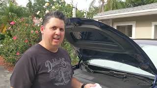 Tesla windshield washer fluid level low warning light  How to fix it [upl. by Burl221]