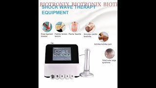 Plastics ABS White shockwave therapy device with 5 interchangeable heads Biotronix Solution [upl. by Mihar]