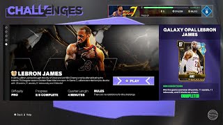 NBA 2K24 GOAT Series Lebron James MyTEAM Skills Challenge [upl. by Adnorahs92]