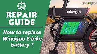 Electric Bicycle Repair Guide  How to replace Windgoo ebike battery [upl. by Lyj]