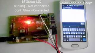 Bluetooth HC 06 on Arduino [upl. by Hitt647]