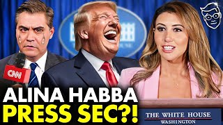 PANIC DC Reporters On LifeSupport As Trump Ready To Name Alina Habba White House Press Secretary🔥 [upl. by Ardeid]