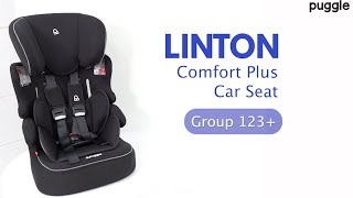 Puggle Linton Comfort Plus Group 123 Car Seat  Features amp Howto Guide [upl. by Juback267]