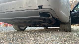 MercedesBenz E350 CDI Straight pipe COLD START [upl. by Mulloy541]