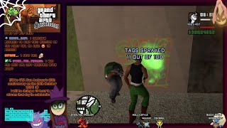 Smokes Trying to Smoke Paint Fumes xD  GTA San Andreas Highlight [upl. by Lolly423]