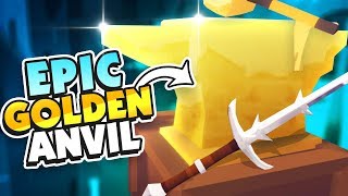 GOLDEN ANVIL CRAFTS EPIC SWORDS  Hammer and Anvil VR [upl. by Scevo]