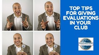 Toastmasters  Tips on how to give a great speech evaluation [upl. by Ellebyam]