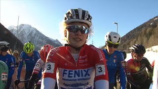 Cyclocross Val di Sole Women Elite 50fps 10 Dec 2023 [upl. by Gennie587]