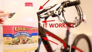 Bleeding Hydraulic Disc Brakes With Vegetable Oil IT WORKS [upl. by Heffron]