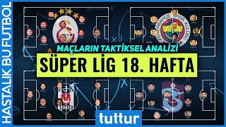 Süper Lig 18 Hafta Fenerbahçe  Galatasaray Beşiktaş ve Trabzonspor  Taktiksel Analiz [upl. by Ynittirb]