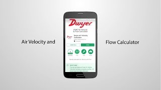 Dwyer Instruments HVAC Air Velocity and Flow Calculator App [upl. by Havelock]