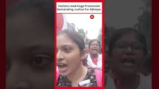 Kolkata Doctors ProtestDoctors Lead Huge Procession On Mahalaya [upl. by Alta585]