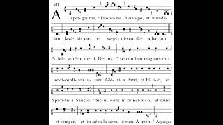 Gregorian Chant Asperges Me [upl. by Blane11]