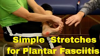 Simple Stretches For Plantar Fasciitis [upl. by Arolf]