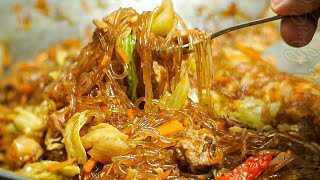 Sotanghon Guisado Recipe 🍜🐔🥕 Sauteed Vermicelli Noodles [upl. by Whitman]