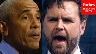 JD Vance Asked To Comment On Barack Obama Admonishing Black Men To Vote For Kamala Harris [upl. by Nahraf627]