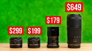 Top 4 Budget Lenses for Canon R50 R7 R10 amp R100 [upl. by Cimah523]